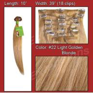 Medium Blonde - 10 inch - Clip-in Extensions